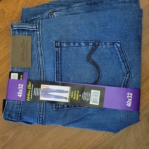 Urban Star Premium Apparel stretch relaxed fit straight leg med wash 40x32 New